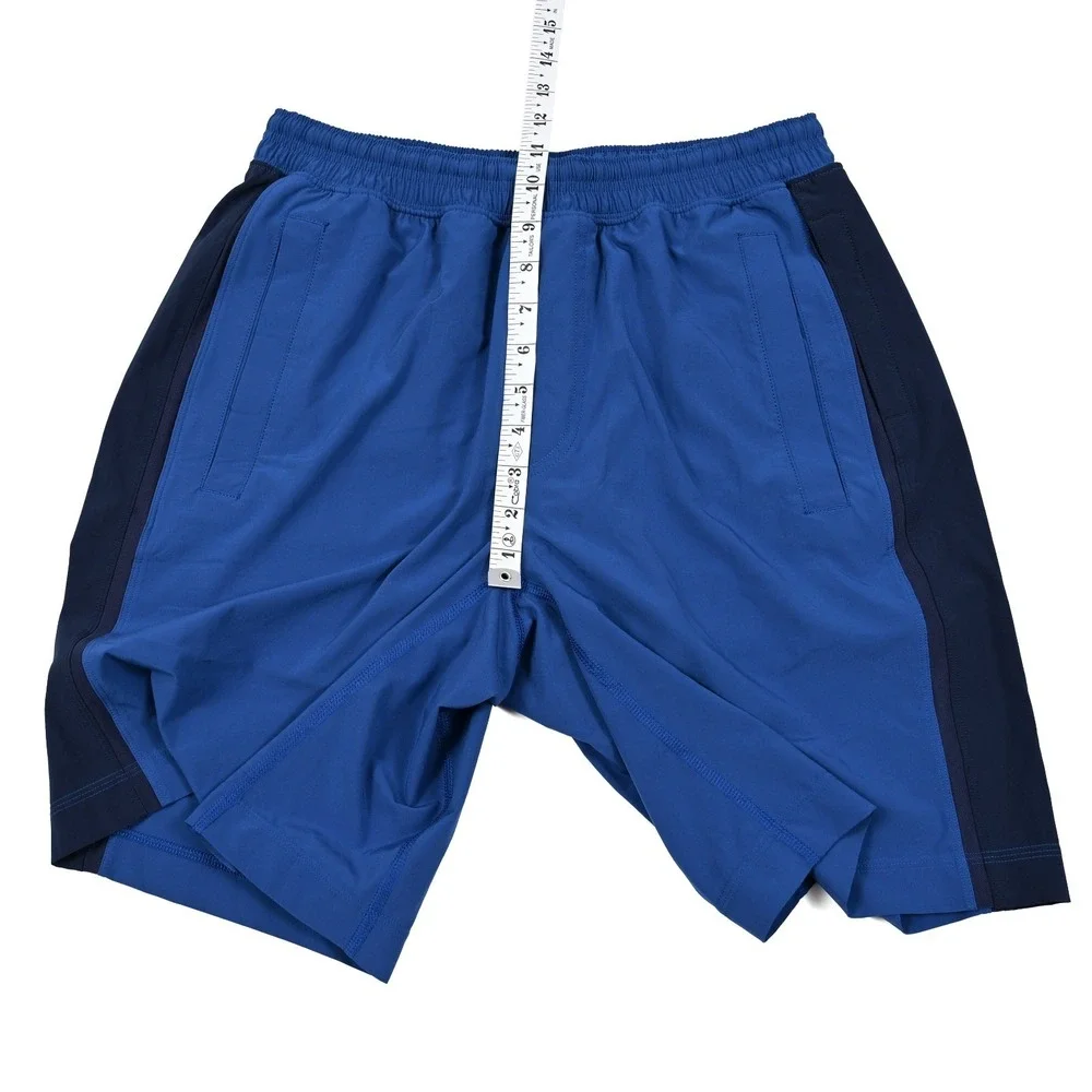 Lululemon Shorts Mens Medium Pace Breaker Blue Color Block 9